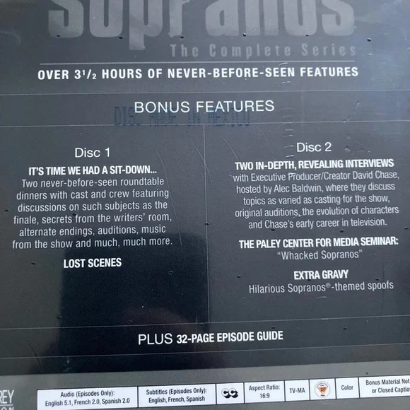 The Sopranos - The Complete Series 30 DVD Disc Box Set 2012 Collector's Edition